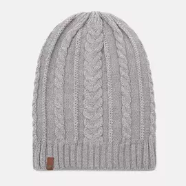 Cable Slouchy Beanie