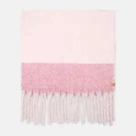 Colorblock Blanket Scarf With Fringe