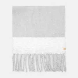 Colorblock Blanket Scarf With Fringe