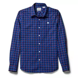 LS Eastham River Stretch Poplin Checks Shirt Slim