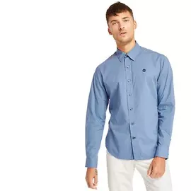 LS Eastham River Stretch Poplin Solid Shirt Fitted