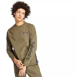 Oversized Woven Crew Sweat