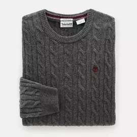 Phillips Brook Lambswool Cable Crew