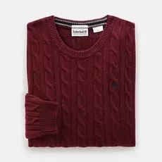 Phillips Brook Lambswool Cable Crew