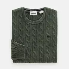 Phillips Brook Lambswool Cable Crew