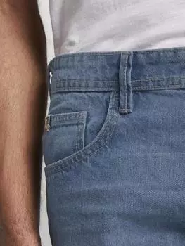 Regular fit denim bermuda