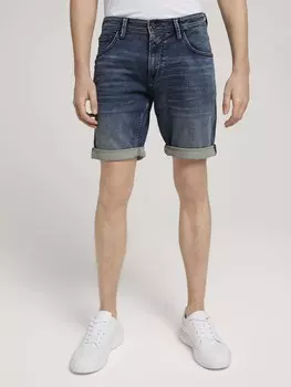 Regular fit sweat denim shorts