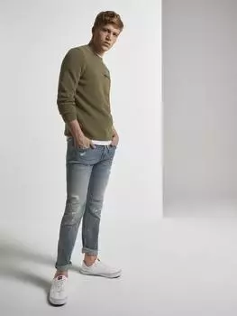 Slim PIERS destroyed denim