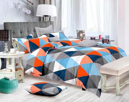 Комплект постельного белья Amore Mio поплин Combo 1,5 сп 10566