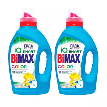 Акция 1+1 Набор геля для стирки BiMax 1,3л колор (2 шт)