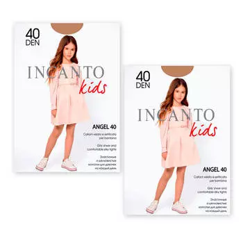 Акция 1+1 Набор колготок детских Incanto р.128-134 ангел 40 daino (2 шт)