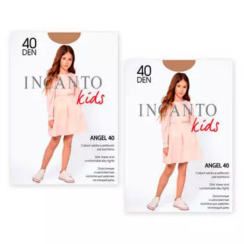 Акция 1+1 Набор колготок детских Incanto р.140-146 ангел 40 daino (2 шт)