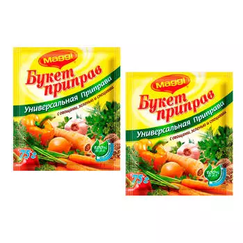 Акция 1+1 Набор Maggi приправ 75г универсальная с овощами и специями (2 шт)