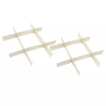 Акция 1+1 набор разделителей для ящиков 4 шт Unigood белый tr-hhd-drs002 w