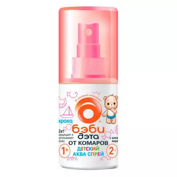 Аква спрей Бэби Дэта 75мл от комаров 2ч