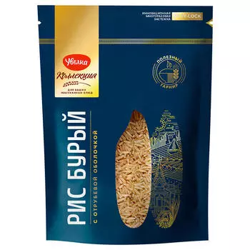 Крупа рис Увелка 400г бурый