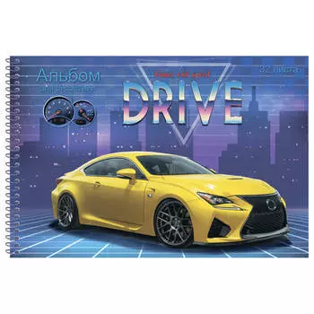 Альбом для рисования 32л а4 авто на фоне ночного города 466-5-297-82634-2