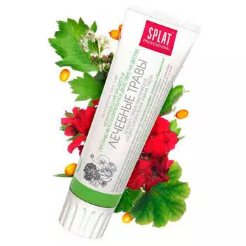 Антибактериальная зубная паста Splat ЛЕЧЕБНЫЕ ТРАВЫ для комплексной защиты и профилактики воспаления