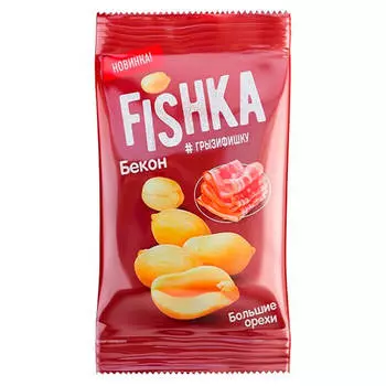 Арахис Fishka 90г со вкусом бекона