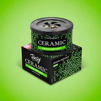 Ароматизатор Tensy банка керамика мел лимон бергамонт