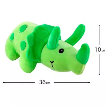 Игрушка мягкая Хуада носорог 36*10см зеленый mg726
