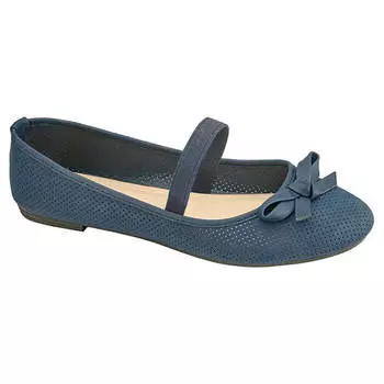 Балетки с верхом из искусственной кожи детские р.32-36 blk40693