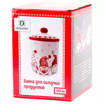 Банка 1,15л Dolomite рельефная сказочные гномы п/у n2520899