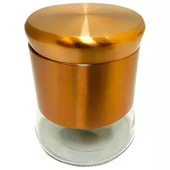 Банка для хранения 750мл Absolute Home бронза стекло металл 1087d-4 copper color