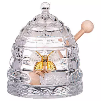 Банка для меда 0,3 л Lefard венеция с палочкой 355-052