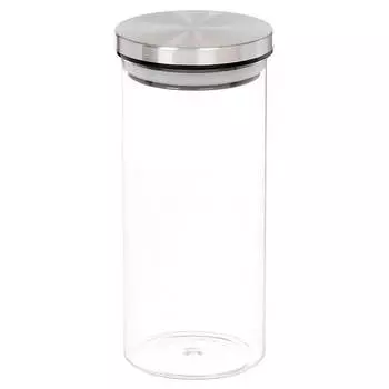 Банка для сыпучих продуктов 0,75л Mallony Oceano стекло крышка нержавеющая сталь 4457