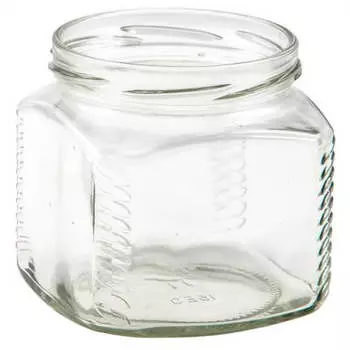 Банка стеклянная 0,25л то-66 кубик