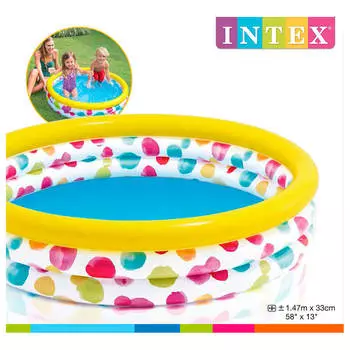 Бассейн Intex 147*33см кул дотс от 2 лет и58439