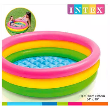 Бассейн Intex 86*25см сансет глу бейби 1-3лет и58924