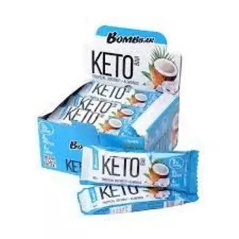 Батончик бомббар кето 40 г тропический кокос и миндаль