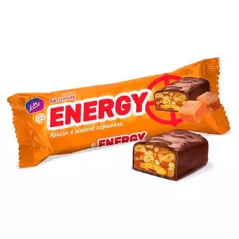 Батончик Energy 40 г арахис в мягкой карамели