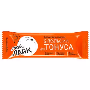 Батончик Леовит апельсин 25г для тонуса