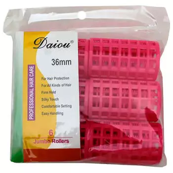 Бигуди пластиковые 6шт д3,6см