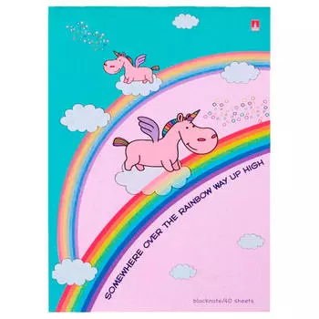 Блокнот а6 40л волшебные единороги