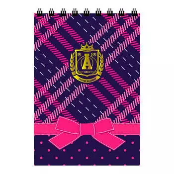 Блокнот а7 40л клетка модный колледж гребень бл7-мдк