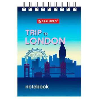 Блокнот BRAUBERG 40л а7 города 129856