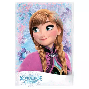 Блокнот Centrum 56л а6 холодное сердце 11х15см клетка 83147