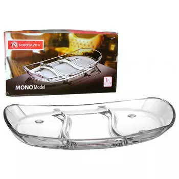 Блюдо 37*20 см норитазех гласс ко моно 3 секции 561101 w