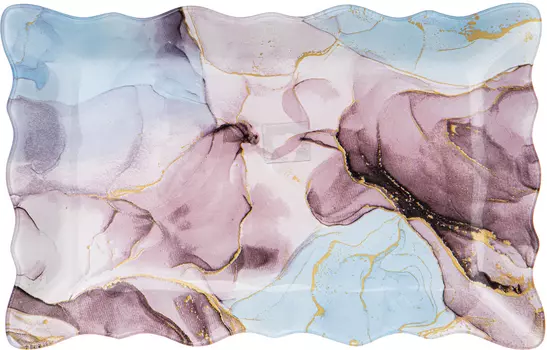 Блюдо для сервировки 25*16*2 см лефард марбл 198-238