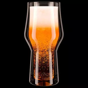 Бокал 500 мл кверти бирра двойные стенки