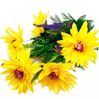 Букет искусственных цветов герберы 62см р35
