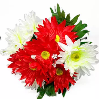 Букет искусственных цветов герберы микс 46см р14