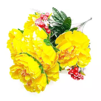 Букет искусственных цветов пионы 55см р33