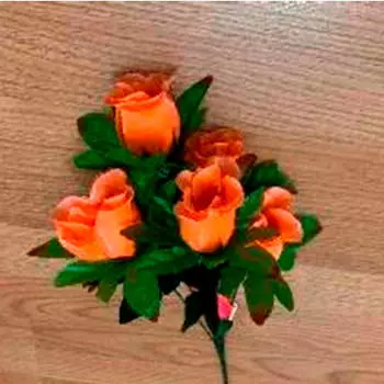 Букет искусственных цветов розы 45см е19