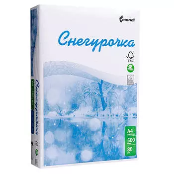 Бумага для офисной техники снегурочка а4 500 л