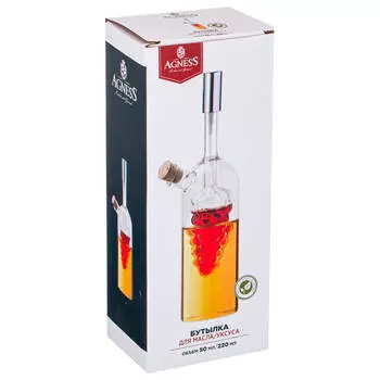 Бутылка для масла/уксуса Agness Double-wall с распылителем 250-124